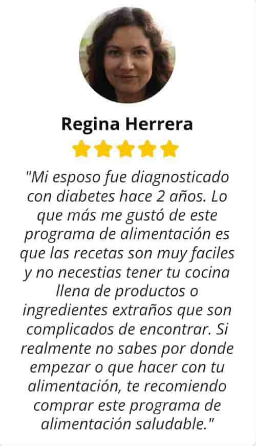 Testimonio de Regina Herrera sobre el programa de alimentación saludable”